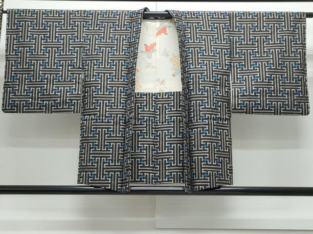 平和屋着物●本場大島紬　龍郷絣　秋名バラ　アンサンブル　正絹　逸品　CABG8517th