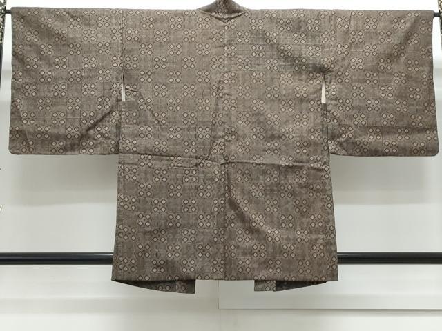 平和屋着物●本場大島紬　龍郷絣　アンサンブル　市松菱文　正絹　逸品　CABG8520th