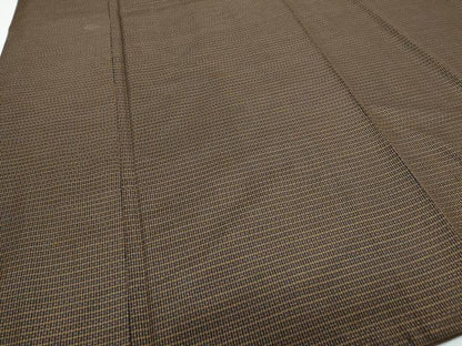 平和屋着物●男性　本場大島紬　アンサンブル　格子文　正絹　逸品　CABG8521th