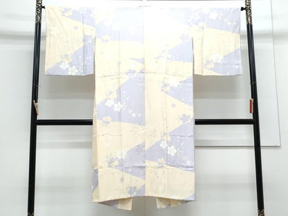 平和屋着物●長襦袢　無双仕立て　舞花文　正絹　逸品　CABG8522th