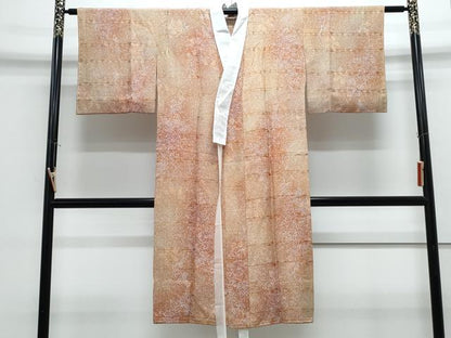 平和屋着物●長襦袢　無双仕立て　草花文　暈し染め　正絹　逸品　CABG8523th
