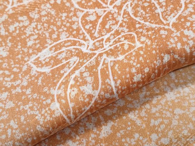 平和屋着物●長襦袢　無双仕立て　草花文　暈し染め　正絹　逸品　CABG8523th