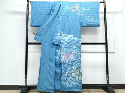 平和屋着物●訪問着　仮絵羽　作家物　絞り　辻が花　　正絹　逸品　未使用　CABG8524th