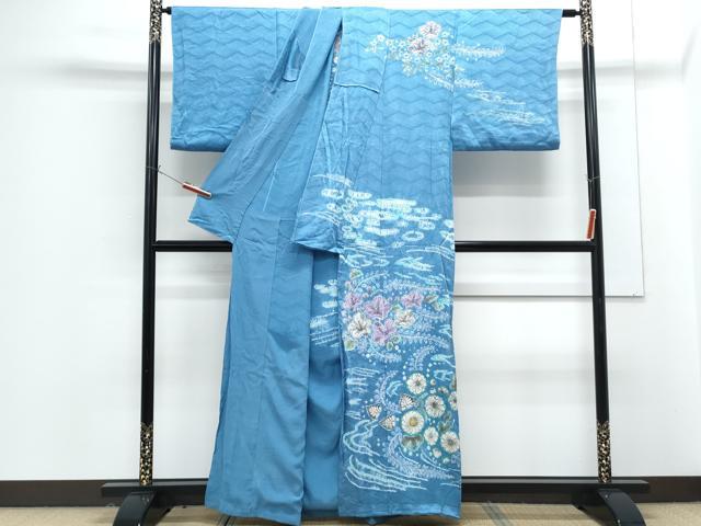 平和屋着物●訪問着　仮絵羽　作家物　絞り　辻が花　　正絹　逸品　未使用　CABG8524th