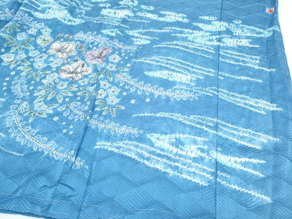 平和屋着物●訪問着　仮絵羽　作家物　絞り　辻が花　　正絹　逸品　未使用　CABG8524th