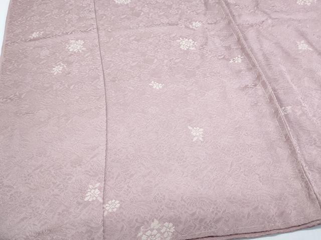 平和屋着物●上質なお召　仮絵羽　草花文　正絹　逸品　未使用　CABG8525th