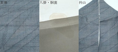 平和屋着物●本場結城紬　80亀甲　吉祥文　ロング丈　正絹　逸品　CABG8530th