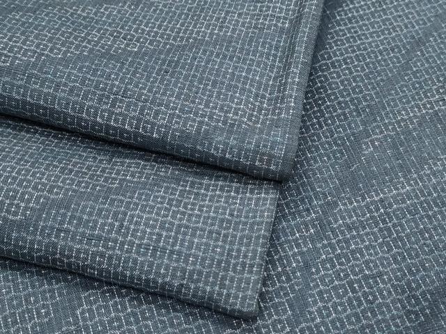 平和屋着物●本場結城紬　80亀甲　吉祥文　ロング丈　正絹　逸品　CABG8530th