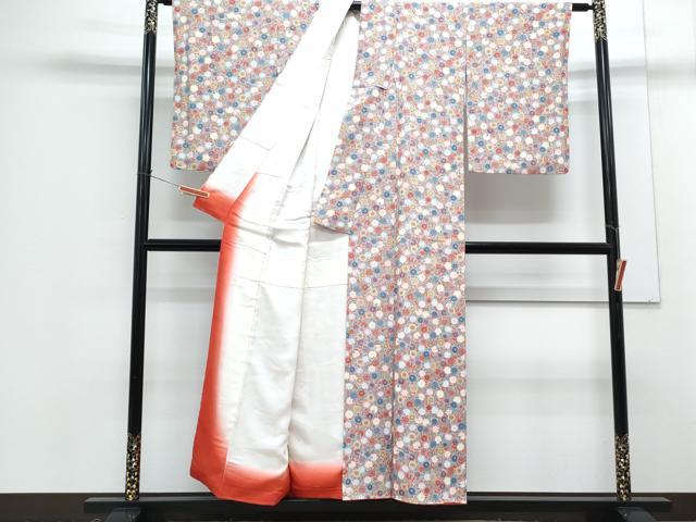 平和屋着物■上質な小紋　花唐草文　正絹　逸品　CABG8539th
