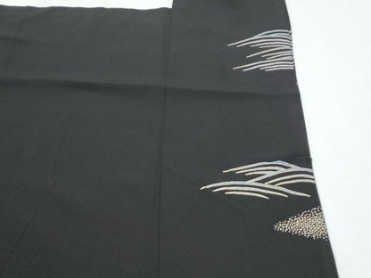 平和屋着物■豪華黒留袖 蓑亀 金彩 正絹 逸品 CABG8549th