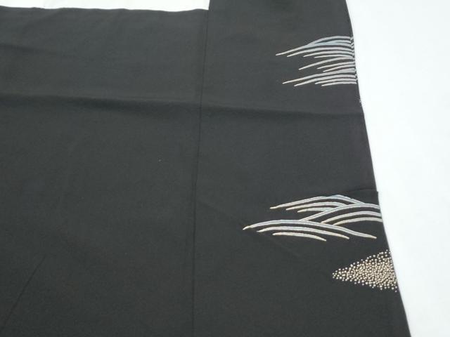 平和屋着物■豪華黒留袖 蓑亀 金彩 正絹 逸品 CABG8549th