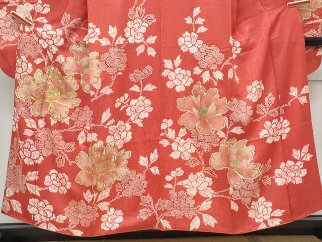 平和屋着物■豪華振袖　駒刺繍　草花文　正絹　逸品　CABG8564th