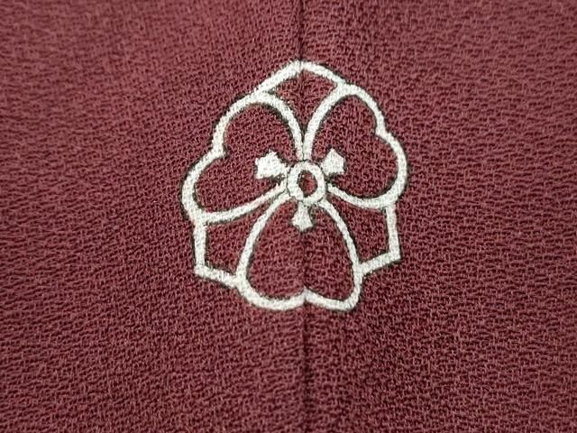 平和屋着物■上質な色無地 葡萄茶色 正絹 逸品 CABG8566th