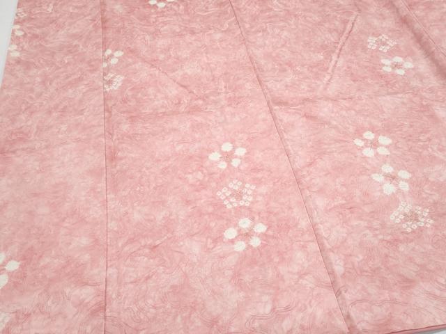 平和屋着物■上質な小紋 絞り 舞花文 金彩 正絹 逸品 CABG8567th