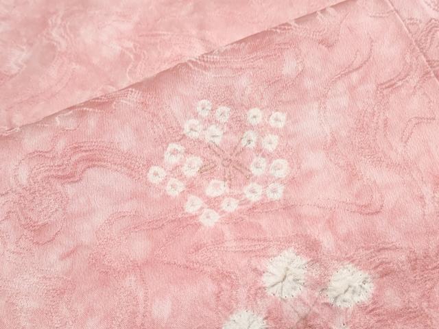平和屋着物■上質な小紋 絞り 舞花文 金彩 正絹 逸品 CABG8567th