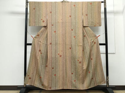 平和屋着物■上質な小紋 花間道 金彩 正絹 逸品 CABG8569th