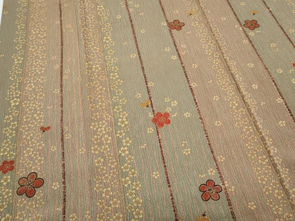 平和屋着物■上質な小紋 花間道 金彩 正絹 逸品 CABG8569th