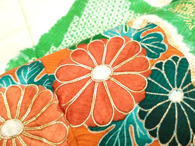 平和屋着物■豪華振袖 駒刺繍 絞り 雪輪花文 金彩 正絹 逸品 CABG8571th