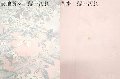 平和屋着物■訪問着　草花文　暈し染め　正絹　逸品　CABG8573th