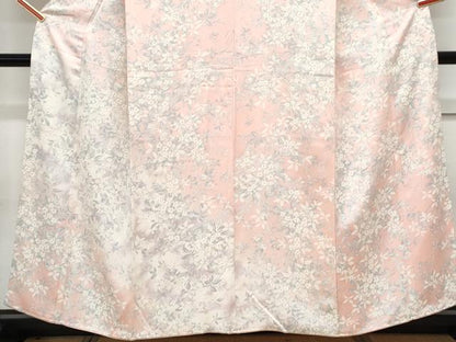 平和屋着物■訪問着　草花文　暈し染め　正絹　逸品　CABG8573th