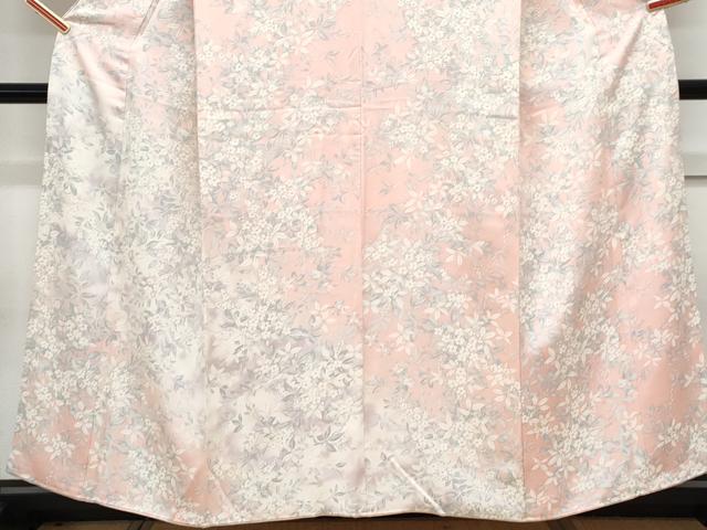 平和屋着物■訪問着　草花文　暈し染め　正絹　逸品　CABG8573th