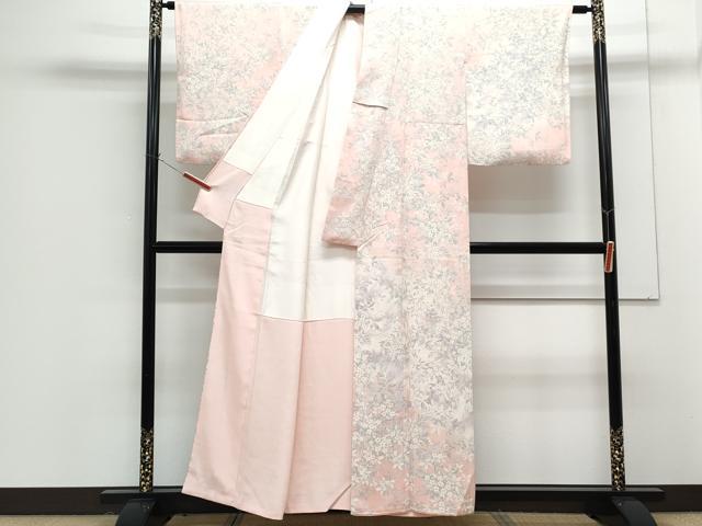 平和屋着物■訪問着　草花文　暈し染め　正絹　逸品　CABG8573th