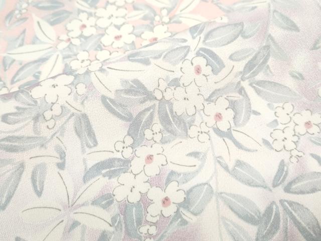 平和屋着物■訪問着　草花文　暈し染め　正絹　逸品　CABG8573th