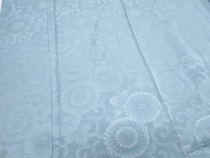 平和屋着物■上質な色無地　花唐草地紋　薄花色　正絹　逸品　CABG8574th