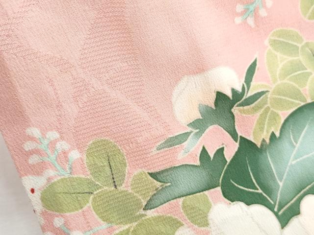 平和屋着物＊夏物　訪問着　舞蝶紋紗　花籠文　金彩　正絹　逸品　CABG8578th