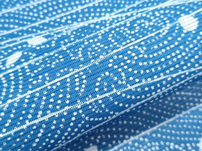 平和屋着物＊夏物　小紋　絽　立波文　洗える着物　CABG8583th