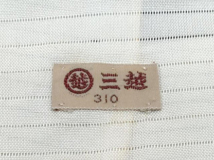 平和屋着物＊夏物　色無地　草花紋紗　似せ紫色　三越扱い　洗える着物　CABG8586th