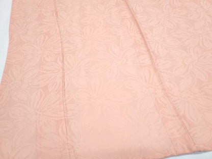 平和屋着物＊夏物　色無地　花紋紗　宍色　正絹　逸品　CABG8587th