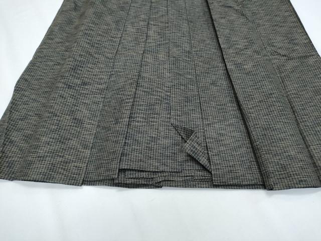 平和屋着物＊夏物　男性　行灯袴　絽　霞文　正絹　逸品　CABG8591th