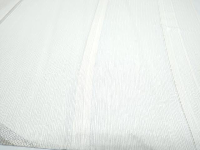 平和屋着物＊夏物　訪問着　紗　刺繍　色紙重ね花文　金糸　正絹　逸品　CABG8594th