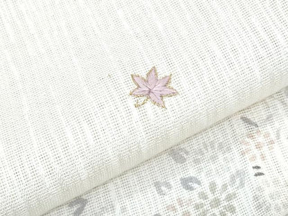 平和屋着物＊夏物　訪問着　紗　刺繍　色紙重ね花文　金糸　正絹　逸品　CABG8594th