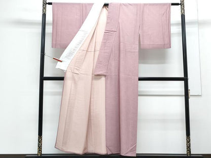 平和屋着物＊夏物　江戸小紋　両面染　紗綾形紋紗　鮫小紋柄　正絹　逸品　CABG8595th