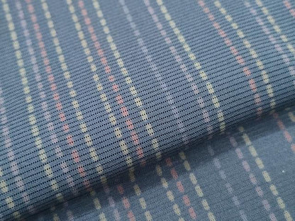 平和屋着物＊夏物　小紋　絽　間道　正絹　逸品　CABG8596th