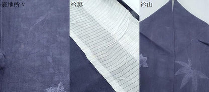 平和屋着物＊夏物　小紋　紗　草花文　正絹　逸品　CABG8601th