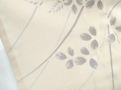 平和屋着物＊夏物　小紋　絽　草葉文　金彩　正絹　逸品　CABG8602th