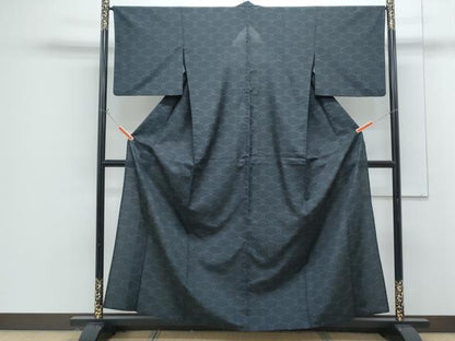 平和屋着物＊夏物　小紋　吉祥文　洗える着物　CABG8605th