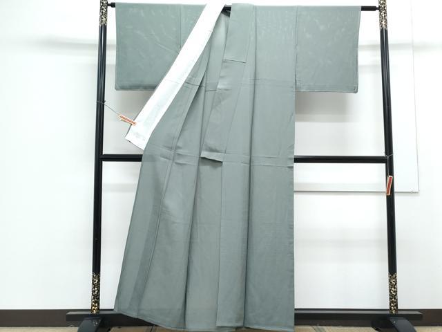 平和屋着物＊夏物　色無地　絽　薄青色　正絹　逸品　未使用　CABG8610th