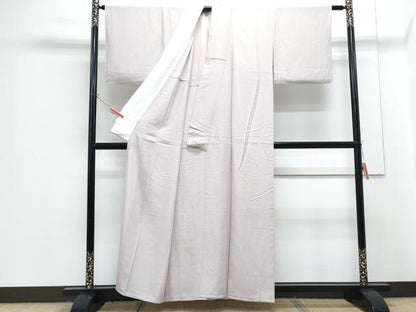 平和屋着物＊夏物　色無地　絽　薄柿色　正絹　逸品　CABG8611th