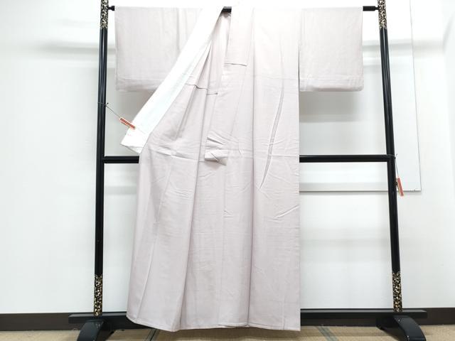平和屋着物＊夏物　色無地　絽　薄柿色　正絹　逸品　CABG8611th