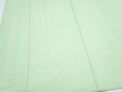 平和屋着物＊夏物　色無地　絽　若葉色　正絹　逸品　CABG8613th