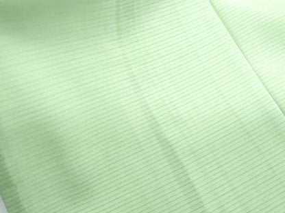 平和屋着物＊夏物　色無地　絽　若葉色　正絹　逸品　CABG8613th