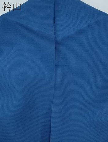 平和屋着物＊夏物　色無地　絽　青藍色　正絹　逸品　CABG8614th