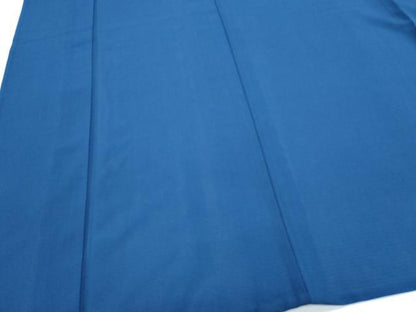 平和屋着物＊夏物　色無地　絽　青藍色　正絹　逸品　CABG8614th