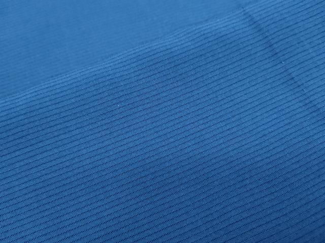 平和屋着物＊夏物　色無地　絽　青藍色　正絹　逸品　CABG8614th