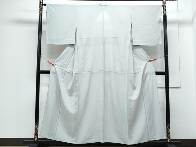 平和屋着物＊夏物　色無地　絽　白練色　正絹　逸品　CABG8616th