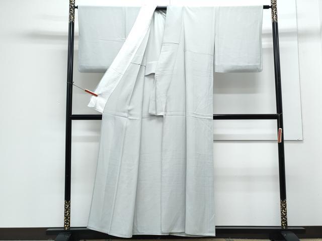 平和屋着物＊夏物　色無地　絽　白練色　正絹　逸品　CABG8616th